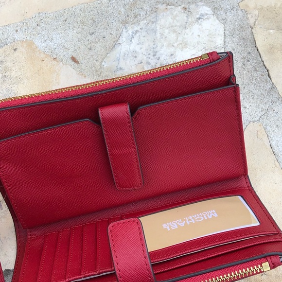 NWT Michael Kors MD TZ top zip tote handbag&wallet - Picture 7 of 8